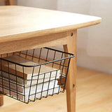3X Hollow Iron Wired Basket, Storage Baskets Metal Basket Without Interlining Bathroom Kitchen Organizer Black