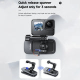 Universal Backpack Clip Backpack Clip Clamp Mount for GoPro Hero 11 10 9 8 7 6 5 for Insta360 Action Camera Accessories