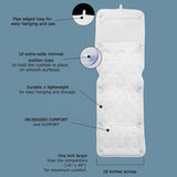 Soft 3D Mesh Quilt Full Body Spa Anti Bacterial Cushion Mattress Bath Bathtub Mat Pillow With Large Non Slip Suction Cups