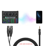3.5mm Dual Male/Female 1/8 Inch to 3-Core Double XLR 4.9Ft TRS Audio Adapter Stereo Microphone Cable