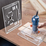 8mm Thick Acrylic Bottom Plate 45/° 90 ° Size Cutting hine Inverted Board Adjustable Backing Hand Tools