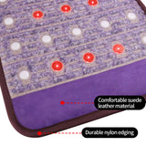 Far Infrared Photon Therapy Mat with Negative Ions, Magnetic Bio Amethyst Gemstone, Heating & Massage Cushion. Small Travel Sparkle Mats