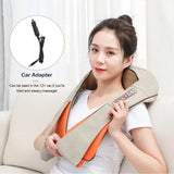 Electrical Massage Shiatsu Back Shoulder Body Neck Multifunctional Shawl Infrared Heated Kneading Car/Home Massager