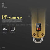 Kemei KM-2030 Rechargeable Profession Metallic Electric Trimmer Hair Clipper LCD Cordless Hair Trimmer Professional Hair Trimmer