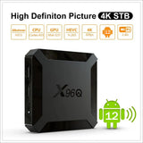 X96Q 2GB 16GB 12.0 Quad Core Smart Android TV 4G Wifi Media player PK X96 1GB 8GB 4K HD Set Top Box
