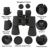 20x50 Professional Binocular Telescope HD Powerful Military 20X High Zoom Sight Low Night Vision Outdoor Hunting Camping Device
