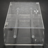 Acrylic 24 Hooks Rotation Necklace Stand Pendant Organizer Holder Dust-Proof Jewelry Display Box