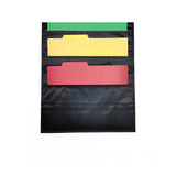 Hanging Wall File Large 5 Pockets Storage Pocket Chart with 2 Hangers Folder Holder Document Organizer for Home