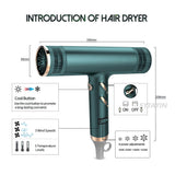 220V Hair Dryer Strong Power Barber Salon Styling Tools Hot&Cold Wind Brushless Motor Low Noise Household Hair Dryer