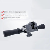 BXQ-Z-40B stripper is used for wires 12-40mm and cable stripping depth below 4.5mm.