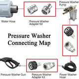 Power Gas Powered Washing hine Commercial High Pressure Washer 3/4'' to Quick Release