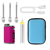 Rechargeable USB Portable Wireless Battery With 3 Tips 1W-75w High Power Outdoor Soldering Iron