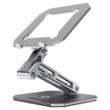 Aluminum Stand Desk Riser Multi-Angle Height Adjustable Foldable Holder Dock For Tablet Laptop