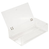 Acrylic 24 Hooks Rotation Necklace Stand Pendant Organizer Holder Dust-Proof Jewelry Display Box