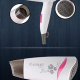 Kemei hair dryer KM-2605 foldable hair dryer for student and travel