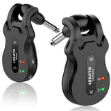 LEKATO WS-50 5.8Ghz Wireless Guitar System Wireless Audio Electric Guitar Transmitter Receiver 4 Channels Transmission Range