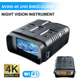 NV009 4K UHD WIFI Binocular 10X Zoom Digital Professional Telescope 800M Infrared Night Vision For Hunting Camping