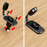 Quick Connector Harness 12AWG 30CM Waterproof SAE Extension Cord Sidewall Port for Solar Panel Generator Battery Charger