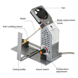 220V 10W Mini Electric Thermal hine Temperature Adjustment with Blade Cutting Tool Nylon Satin Heating Ribbon