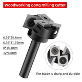 Spoilboard Surfacing 2+2 Inserts Planing Leveler Slab Flattening Router Bit Woodworking Milg Cutter