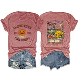 Loose Front And Rear Printed Short Sleeve