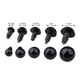 500Pcs DIY Black Plastic Crafts Safety Eyes For Teddy Bear Soft Toy Animal Doll