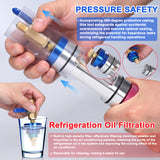 Air Conditioner Refrigerants Filler Vacuum Type Watertank Replacement Pressure Gauge Auto Repairing Tool Assembly Parts