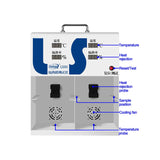 Solar Film Temperature Meter LS301 Temperature Box 150W IR Lamp Demonstrate Double Pane Glass Insulation Effect TSER