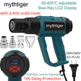 2000W hot air gun KIT set LCD Display Temperature and wind speed control Hot Air Heat Gun for Soldering Thermal Blower