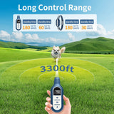 3300ft Pet Training Collar Remote Control Barking Stopper Vibration Electric Shock Dog Trainer IPX7 Waterproof