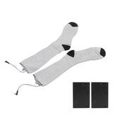Heated Socks Polyester Cotton Electric Stockings Good Elasticity for Hiking for Outdoor Activities for Hunting for Ice Fishing