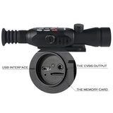 Digital Night Vision Hunting Riflescope Infrared Night Vision Monocular Aiming Sight Scope Built-in Ranging Mount-on Weapon