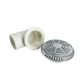 95mm Cover 50mm Plastic Backwater Chromed PVC Massage Bathtub Return Suction Drainer Bathroom Water Drain