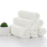 Muslin Bath Towels, 10 Pack Of Reusable Soft Absorbent Cotton Baby Face Towel, For Baby's Delicate Skin White