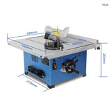 Portable 8 Inch Household Miniature Woodworking Tablesaw Electric Multifunctional Precision Dustproof Decorative Cutting Machine