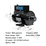 Small Diesel Generator Set 3KW/5KW Phase 220V Gasoline Single Copper Household Air Conditioning Refrigerator