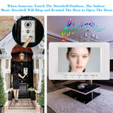 7 inch Wired Doorbell Indoor Monitor IR-CUT Outdoor Camera Visual Intercom Two-way Audio Remote Unlock Video Door Phone