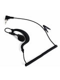 3.5mm Hook Headset for Walkie Talkie Ear Radio Earpiece Clip Single Earphone with Coiled Cable