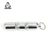 CRUSHER Aluminum Alloy Cigarette Case Tube Waterproof Pill Toothpick Capsule Bottle Keychain Tobacco Box Smoking Accessories