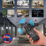 Anti Spy Candid Wireless RF Signal Detector Bug GSM GPS Tracker Hidden Camera Eavesdropping Device Military Professional Version