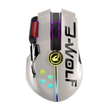 X6 Wireless Rechargeable Gaming Mouse Dual Mode Wired Mechanical Mouse 12000 Dpi