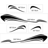 6Pcs Stripe Decoration Body Stickers Door Panel Bumper Graphics Sticker Car Styg Vinyl Decals for Camper RV Trailer
