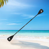 Single Double Ended Paddles Aluminum Alloy 3-Piece Adjustable Kayak Dual-Purpose Detachable SUP Paddle for Canoe Kayaking