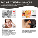 Electric Cleaner 2 Types Nozzles Large Water Ear Irrigation Flushing System Automatic Waterproof 4 Mode for Home