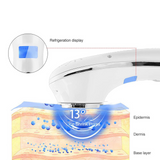 Beauty Hot Cold Facial Massager Handheld Vibration Skin Rejuvenating Device Face Skincare Warming Cooling Beauty Tool For Women