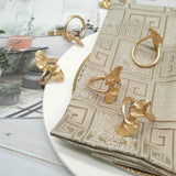 Ginkgo Leaf Rings,Metal Napkin Holders For Wedding Party And Daily Use,Complement To Your Dinner Table Decor