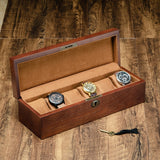 Wooden Holder for Watches Top Jewelry Box Grids Watch Organizer New Square