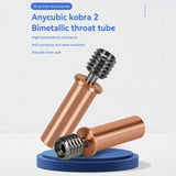2PCS 3D Printer Extruder Copper Titanium Alloy Throat Tube for Kobra 2/Kobra Neo/Kobra Pro/Kobra Plus/Kobra 2 Max