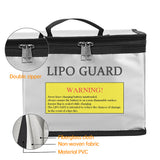 Fireproof Lipo Safe Explosionproof Protective Waterproof Bag w/Zippers for Battery Storage Charging 21.5*16.5*14.5cm