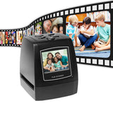 Portable Negative Scanner - 35mm & 135mm Slide Film Converter, Photo Digital Image Viewer with 2.4" LCD and Build-in Editing Software